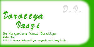 dorottya vaszi business card